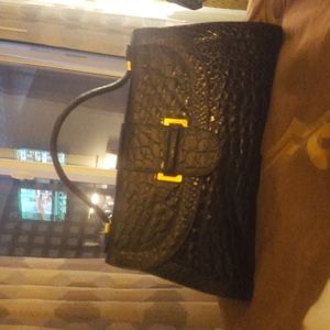 SAKS FIFTH AVENUE ALLIGATOR SKIN PURSE